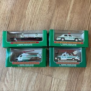 4 mini Hess Collectibles